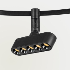 светильник трековый 48v 5w 3000k 24° черный due lightstar 267437