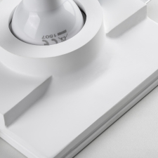 светильник встраиваемый гипсовый скрытой установки д/гипсокартонного потолка с малозаметной фиксирующей пружиной mr16 gu10 anello lightstar 002000